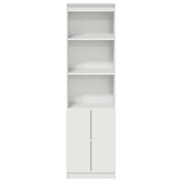 Komoda biała 50x35x180 cm Drewno klejone