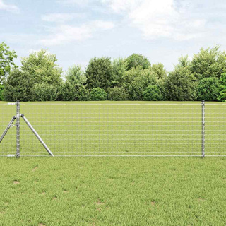 Słupek ogrodzeniowy. 2 szt. srebrny 90 cm