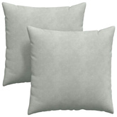 Poduszki na sofę 2 pcs Jasnoszary 80 x 80 cm Tkanina sztruksowa