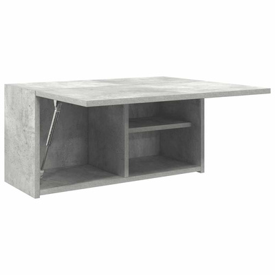Wisząca szafka łazienkowa, szarość betonu, 60x25x30 cm