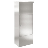 Skrzynka na przesyłki z drzwiami Srebrny 44,5 x 29 x 110,5 cm
