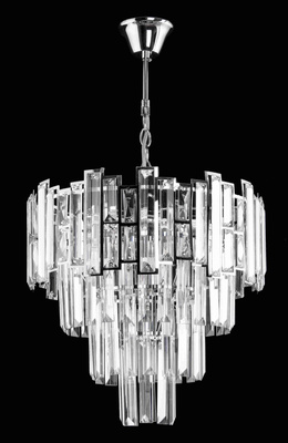 Lampa wisząca CHROM kryształ W-E 1812/5 CR 