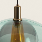 Lampa Wisząca Szklana Kolorowa E27 45cm Abruzzo Koloreno