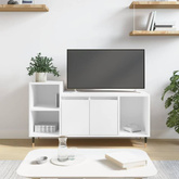 Szafka pod TV, biała, 100x35x55 cm, materiał drewnopochodny vidaXL