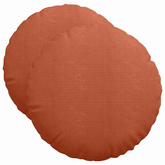 Poduszki na siedziska 2 pcs Czerwono-pomarańczowy ?50 x 19 cm