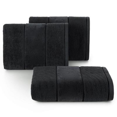 Ręcznik Emma czarny 70x140