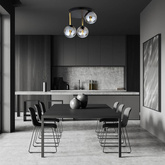 Lampa sufitowa  DOLCE 3 BL GRAFIT
