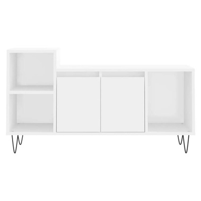 vidaXL Szafka pod TV, biała, 100x35x55 cm, materiał drewnopochodny