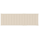 vidaXL 2-osobowy leżak z poduszką, lite drewno akacjowe i stal