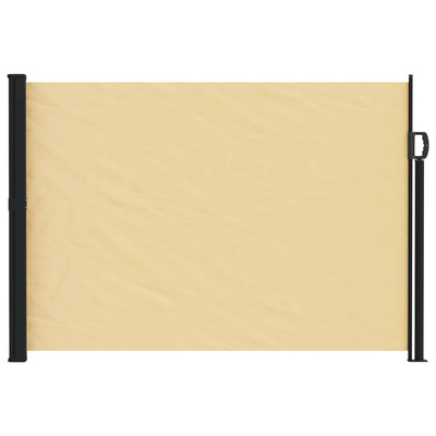 Rozkładany boczny markiz piaskowy 300 x 140 cm Poliester