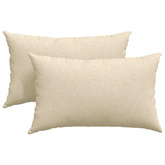 Poduszki na sofę 2 pcs Kremowy 50 x 30 cm tkanina