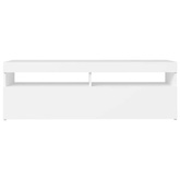 vidaXL Szafka pod TV z oświetleniem LED, biała, 120x35x40 cm