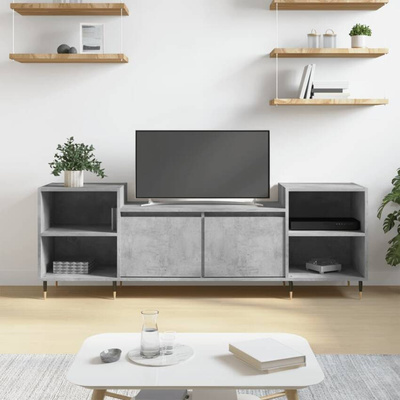 Szafka pod TV, szarość betonu, 160x35x55 cm vidaXL