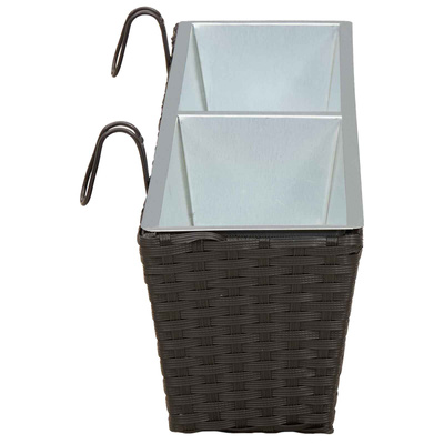 Balustrada 2 pcs 80 x 17 x 17 cm Metal