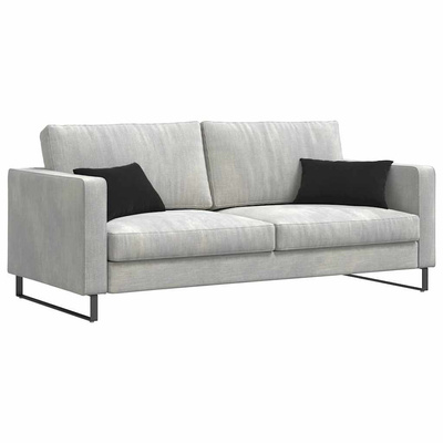 Poduszki na sofę 2 pcs Czarny 50 x 30 cm Tkanina sztruksowa