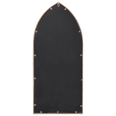vidaXL Lustro ogrodowe, piaskowe, 100x45 cm, żelazne