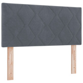 Łóżko z pojemnikiem i materacem LED ciemnoszary 120 x 190 cm