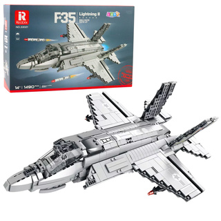 Klocki konstrukcyjne Samolot Myśliwski F-35 Lightning II Szary 1490 el.