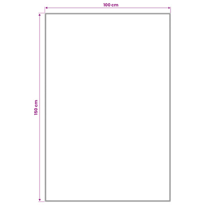 Chodnik dywanowy LESAKA Czarny i biały 100 x 150 cm