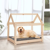 vidaXL Legowisko dla psa, 81x60x70 cm, lite drewno sosnowe