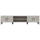 vidaXL Szafka pod TV, szarość betonu, 180x31,5x40 cm