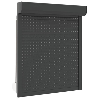 vidaXL Roleta zewnętrzna, aluminiowa, 100 x 120 cm, antracytowa