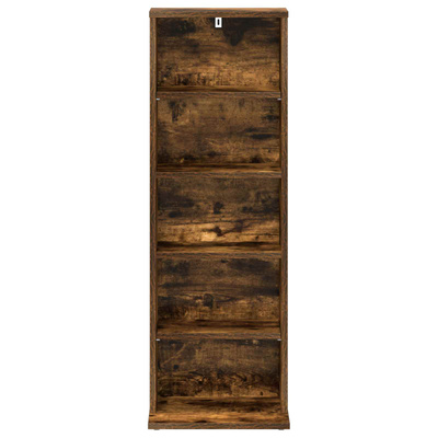 Kabinet na płyty CD Dąb wędzony 33 x 23,5 x 97,5 cm