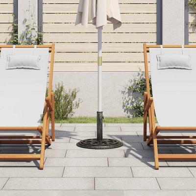 Podstawa pod parasol, zielona, 44x44x31 cm, żeliwo