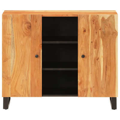 vidaXL Szafka z 2 drzwiczek, 90x33x75 cm, lite drewno akacjowe