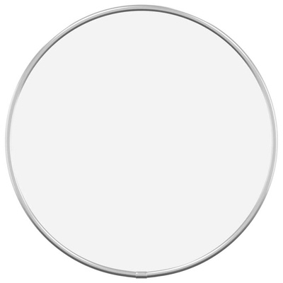 vidaXL Lustro ścienne, srebrne, Ø 30 cm, okrągłe