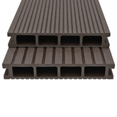 Deska Tarasowa 6 pcs Ciemny brąz Kompozyt drewniano-plastikowy