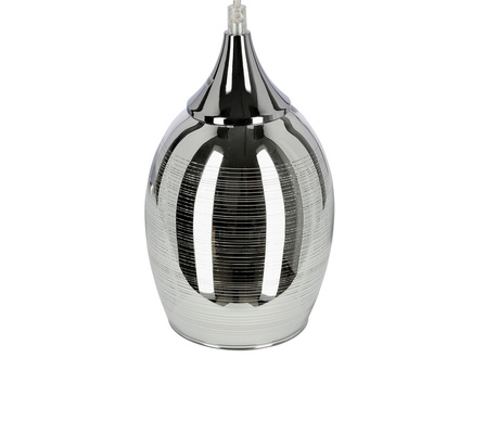 Lampa sufitowa wisząca chromowa talerz 5x60W Marina Candellux  35-60198