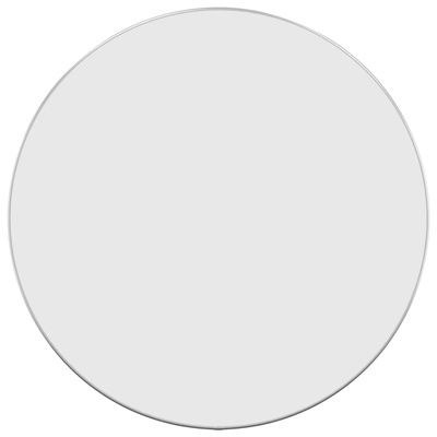 vidaXL Lustro ścienne, srebrne, Ø 60 cm, okrągłe