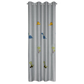 Zasłona Dino srebrna 140x250