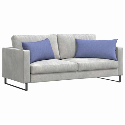 Poduszki na sofę 2 pcs Niebieski dżins 80 x 40 cm tkanina