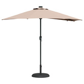Parasolka ogrodowa Ciemnoszary 294 x 150 x 223 cm