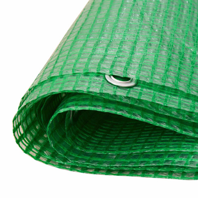 Plandeka z oczkami zielony 3 x 6 m 140 gsm PE