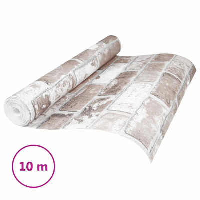 Tapeta 3D Solid Paski Cegła 10 x 0,53 m Tkanina nienałożona