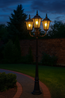 Wysoka zewnętrzna lampa stojąca K-7009A2/3 czarna z serii STANDARD KAJA