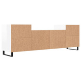 vidaXL Szafka pod TV, wysoki połysk, biała, 160x35x55 cm