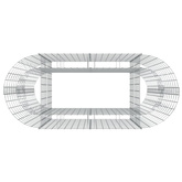 vidaXL Podwyższona donica gabionowa, galwanizowane żelazo, 120x50x100