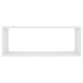 Półki ścienne kostki, 4 szt., białe, 60x15x23 cm