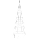 vidaXL Choinka z lampek, na maszt, 550 kolorowych LED, 300 cm