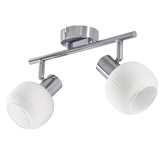 Lampa sufitowa ANDRUS srebrna 2x40W E14 do salonu sypialni przedpokoju korytarza