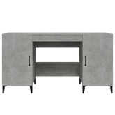 vidaXL Biurko, szarość betonu, 140x50x75 cm, materiał drewnopochodny wariant 7