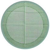 vidaXL Dywan na zewnątrz, zielony, ?120 cm, PP