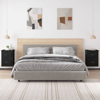vidaXL Wiszące szafki nocne, 2 szt., czarne, 41,5x36x53 cm