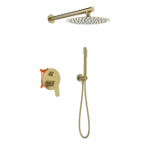 Zestaw podtynkowy z baterią podtynk 2f alonia invena trend, złoto szcz