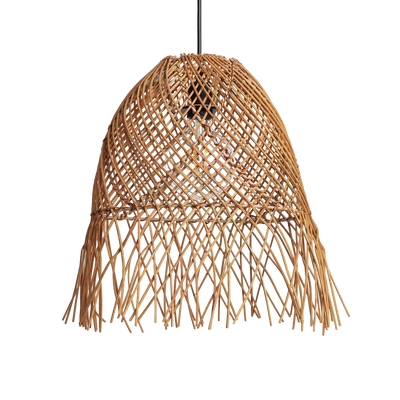 Lampa Wisząca Boho z Rattanu Zewnętrzna Abruzzo Maria 40cm E27