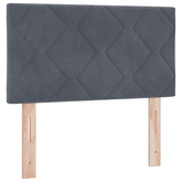 Zagłówek Ciemnoszary 80 cm Aksamit